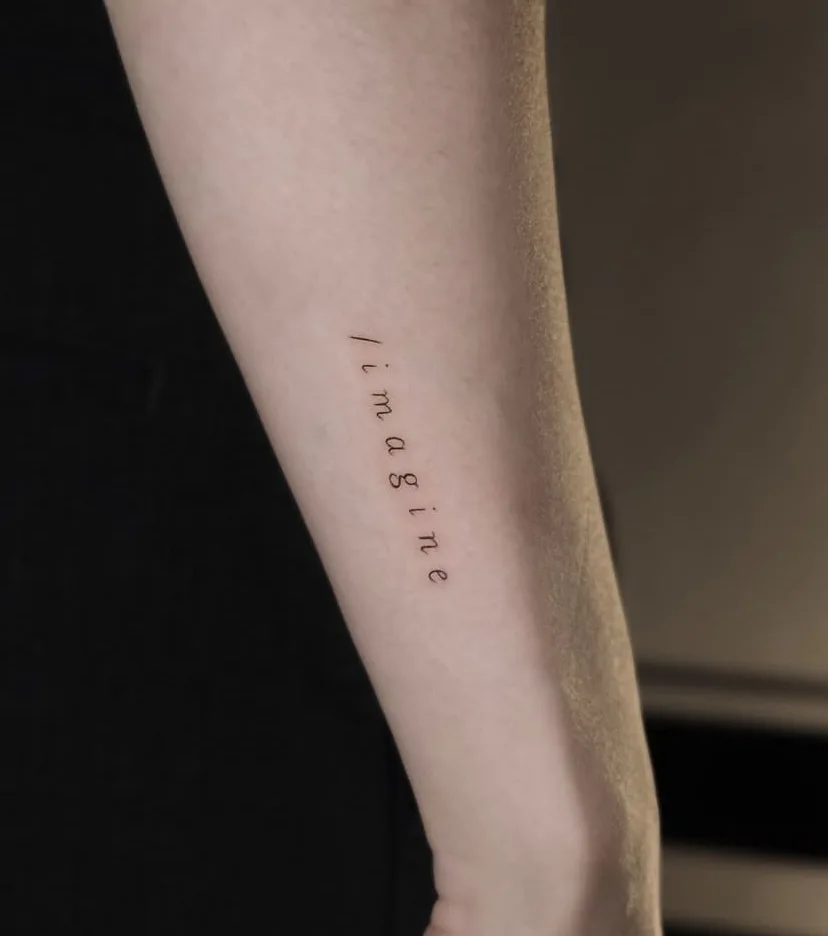 Schriftzug, Usee Tattoo