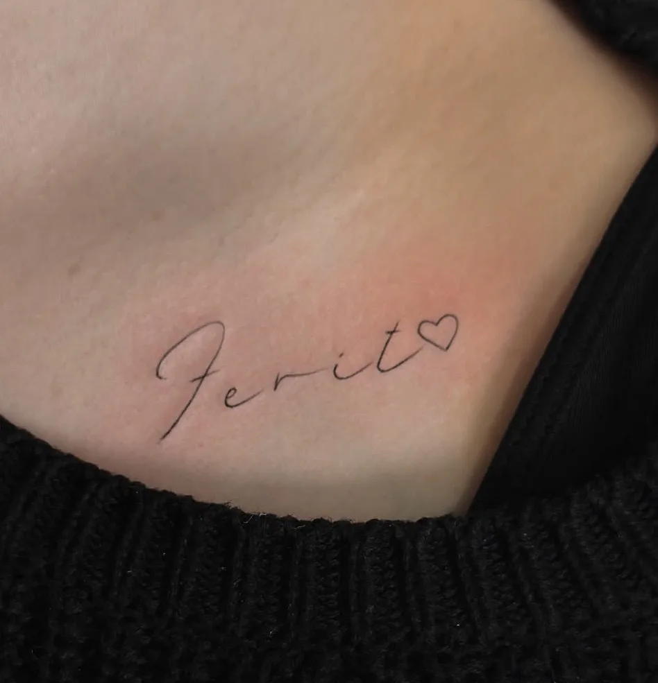 Schriftzug, Usee Tattoo