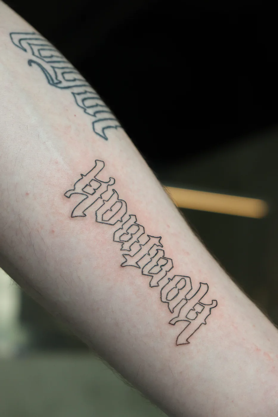 Schriftzug, Usee Tattoo